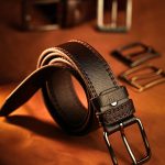 Premium leather belts in classic colours.